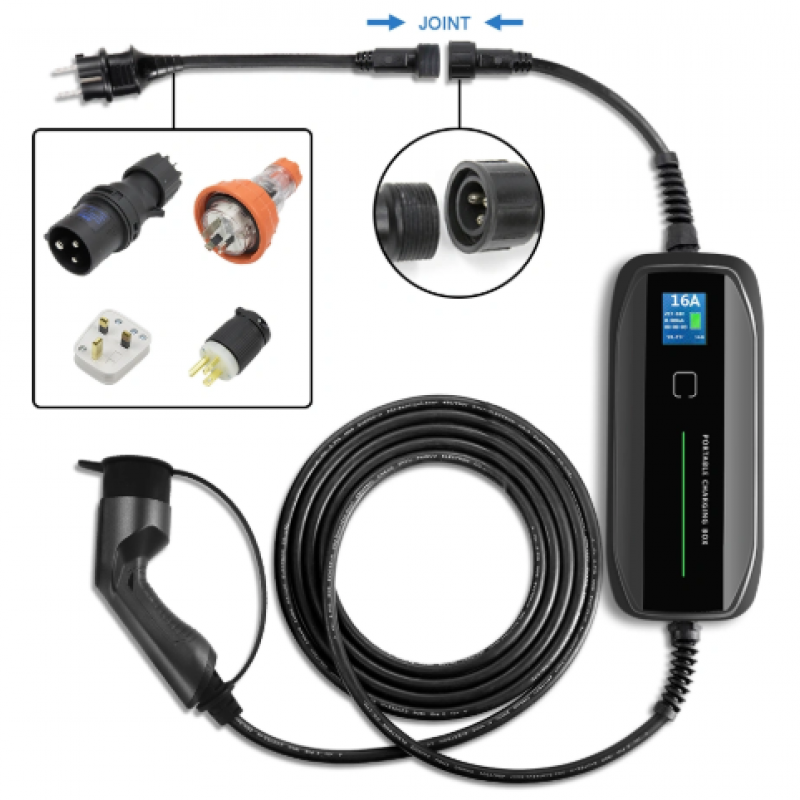 7KW Portable Fast EV Charger EV Charging Cable